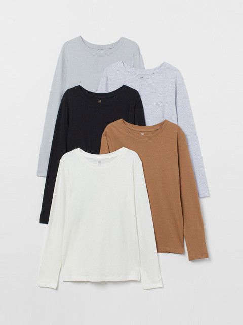 

H&M Boys 5-pack jersey tops, Multi