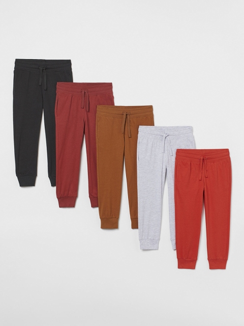 

H&M Boys Multi-Coloured 5-Pack Cotton Jersey Joggers