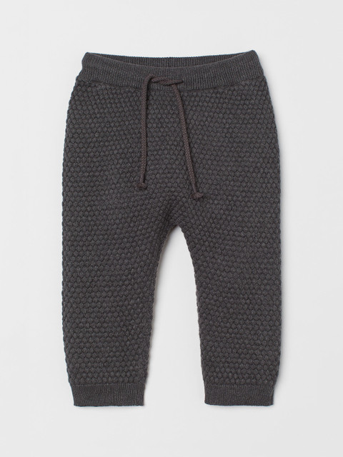 

H&M Boys Grey Textured-Knit Trousers