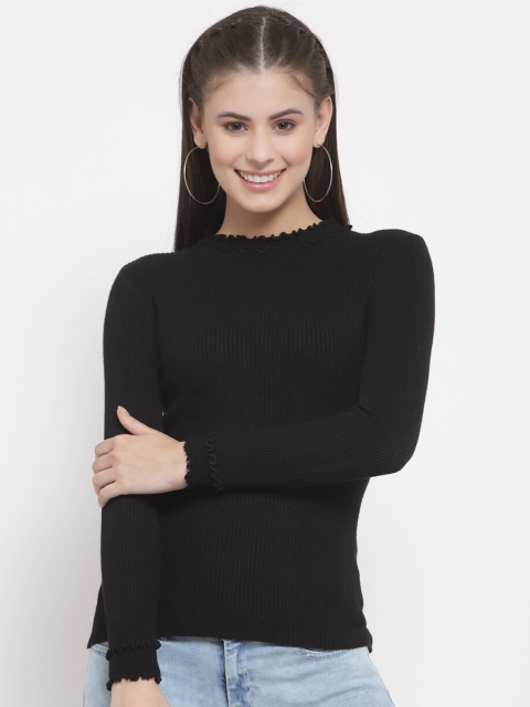 

Mafadeny Women Black Pullover