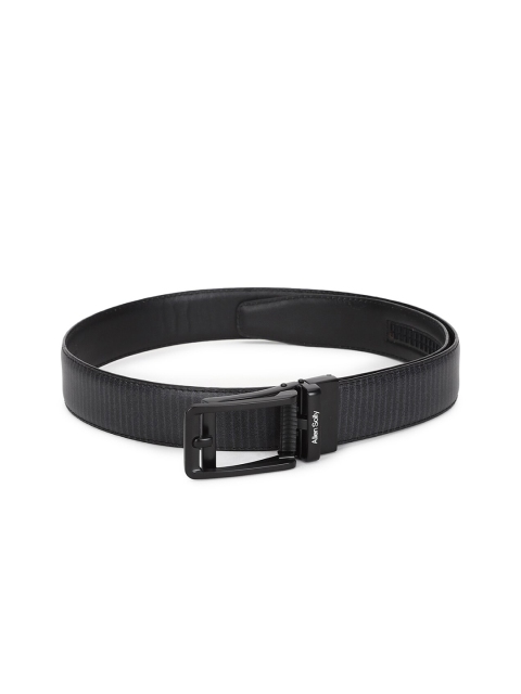 

Allen Solly Men Black Striped PU Belt