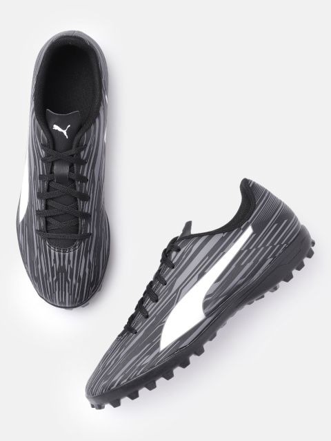 

Puma Men Black & Grey Rapido III TT Football Boot Shoes