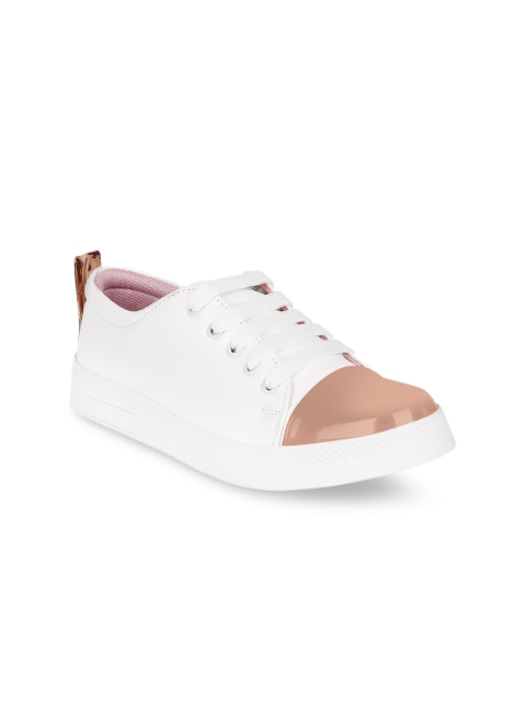 

Longwalk Women White Colourblocked Sneakers
