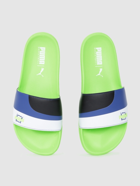 

Puma Unisex Black & Green Leadcat FTR Colourblocked Sliders