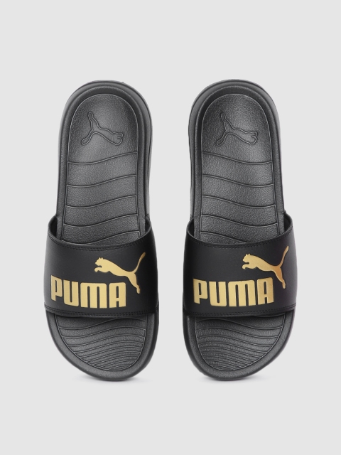 

Puma Unisex Black Popcat 20 Printed Sliders