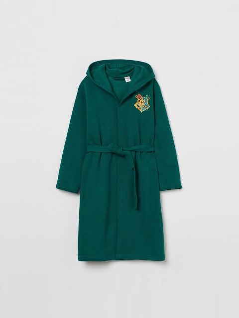 

H&M Women Green Printed dressing gown