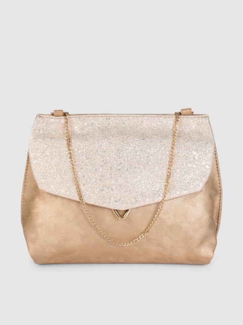 

Baggit Gold-Toned Structured Shoulder Bag