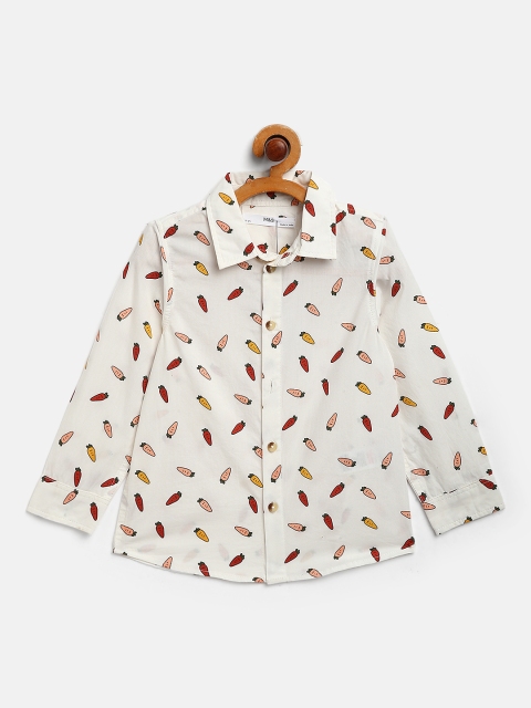 

Marks & Spencer Boys White Opaque Printed Casual Shirt