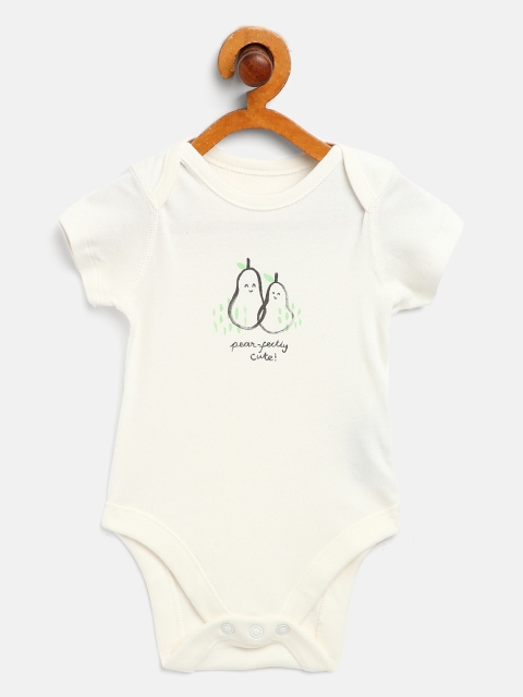 

Marks & Spencer Unisex Kids Cream-Coloured & Black Pure Cotton Printed Bodysuit