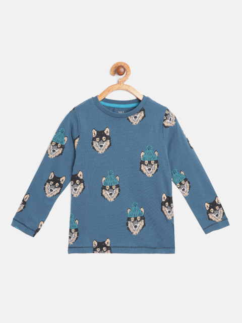 

Marks & Spencer Boys Blue Printed T-shirt