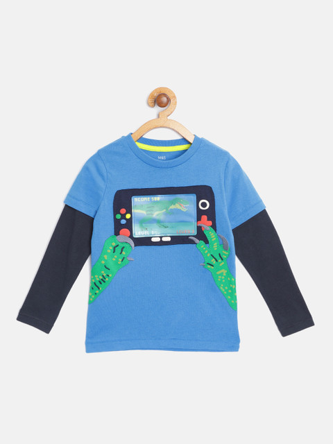 

Marks & Spencer Boys Blue Printed T-shirt
