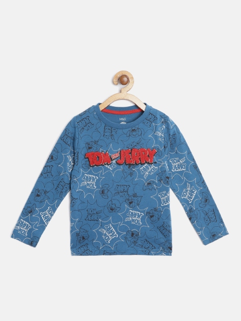 

Marks & Spencer Boys Blue Printed T-shirt