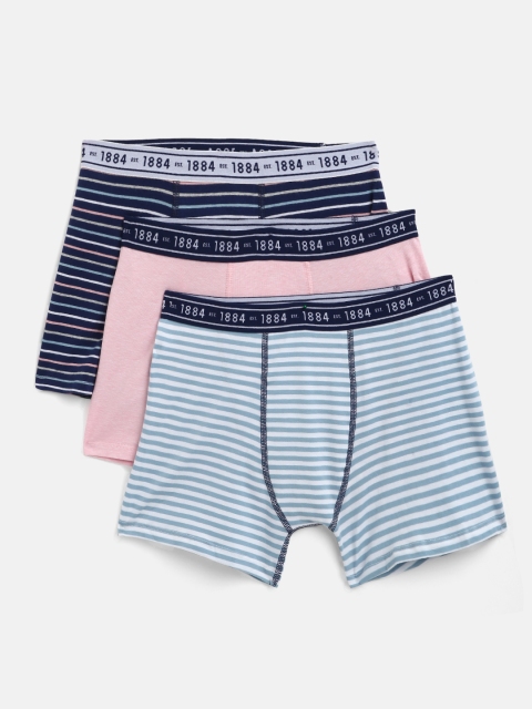 

Marks & Spencer Boys Pack of 3 Trunks T712588ANAVY MIX, Pink