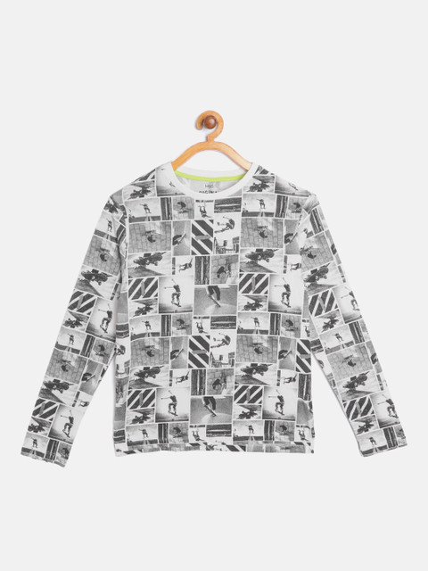 

Marks & Spencer Boys White & Grey Printed T-shirt