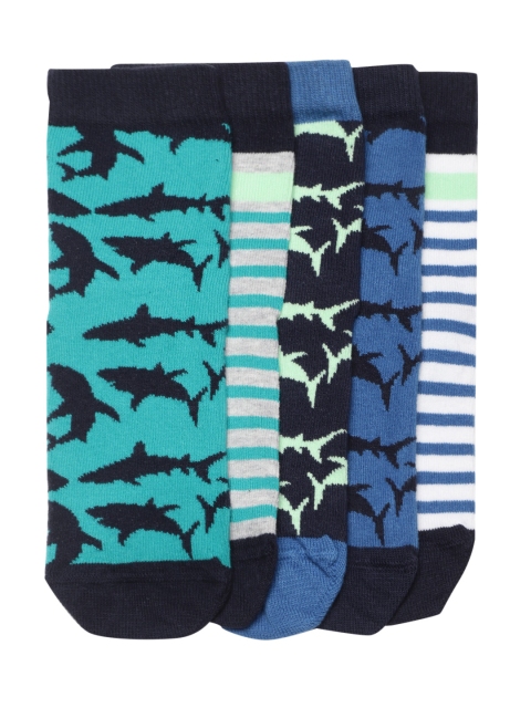 

Marks & Spencer Boys Set of 5 Patterned Ankle-Length Socks, Multi