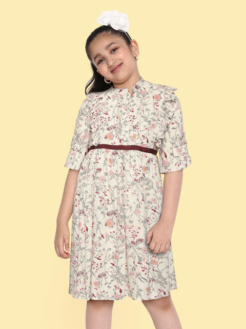 

Bella Moda Girls White Floral Dress