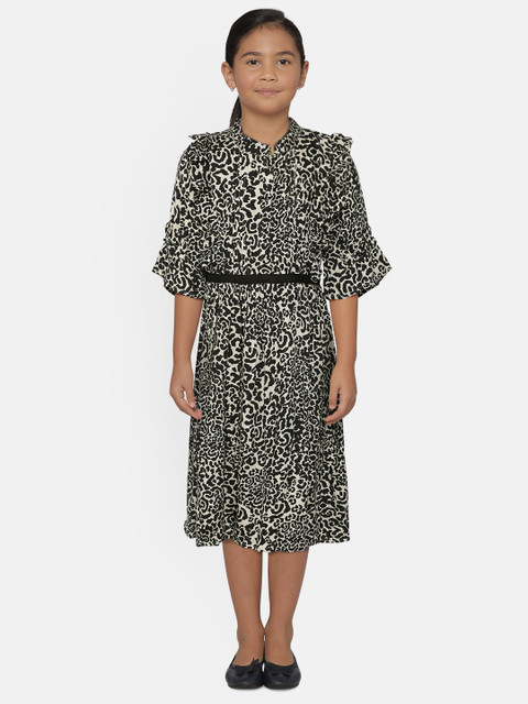 

Bella Moda Black Animal Dress