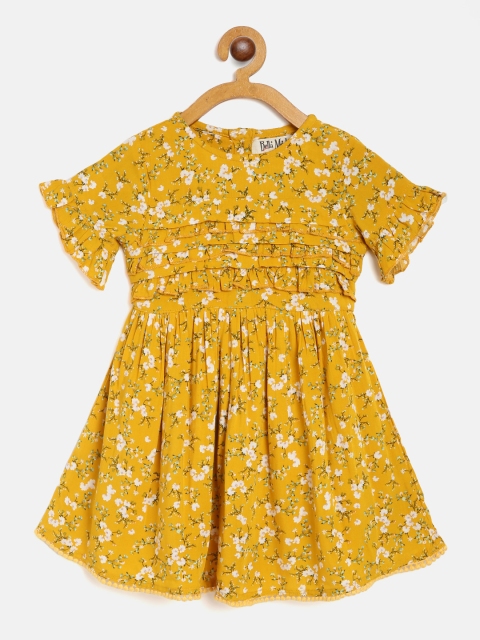 

Bella Moda Yellow Floral Dress