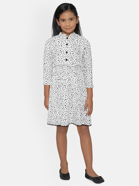 

Bella Moda White Fit & Flair Dress