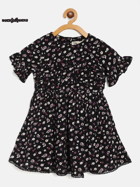 

Bella Moda Black Floral Dress