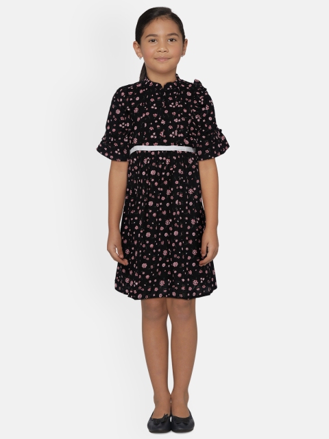 

Bella Moda Black Floral Dress