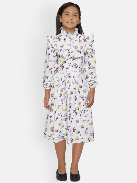 

Bella Moda White Floral Dress