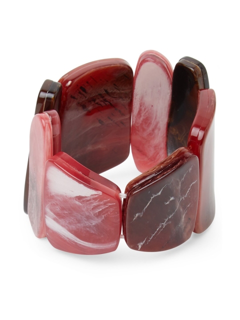 

Blisscovered Women Maroon & Black Elasticated Bracelet
