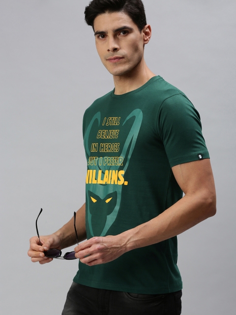 

The Souled Store Unisex Green Loki: Villains Over Heroes Printed T-shirt