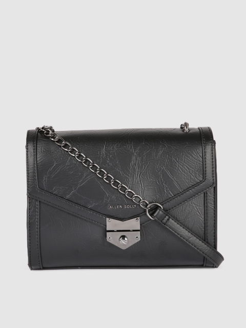 

Allen Solly Women Black Textured Structured Sling Bag
