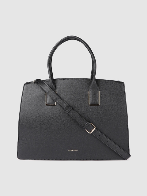 

Allen Solly Black Solid Handheld Bag