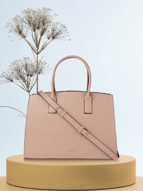 

Allen Solly Pink Structured Handheld Bag