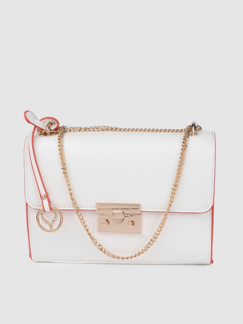 

Allen Solly White Structured Shoulder Bag