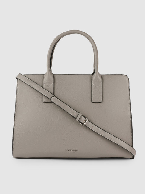 

Allen Solly Grey Solid PU Regular Structured Shoulder Bag