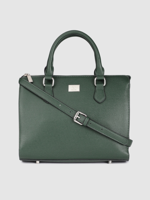 

Allen Solly Green Structured Handheld Bag