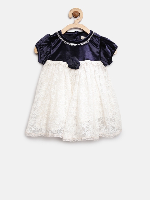 

Nauti Nati Girls Off-White & Navy Lace A-Line Dress