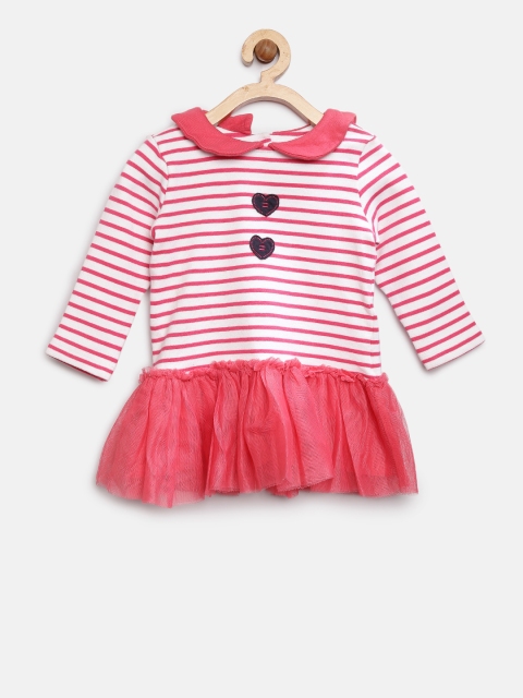 

Nauti Nati Girls Pink Striped A-Line Dress