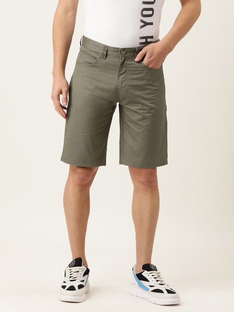 

IVOC Men Brown Slim Fit Chino Shorts