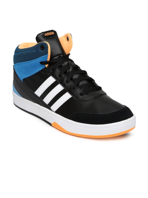 

ADIDAS NEO Men Black Colourblocked Mid-Top Sneakers