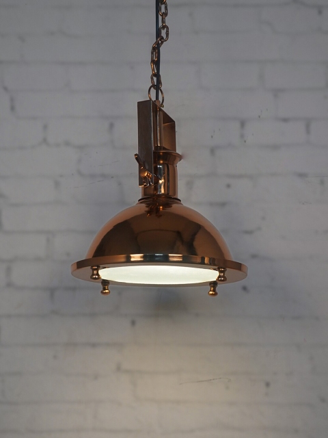 

Fos Lighting Copper-Toned Nautical Classic Country Pendant Pendent Lamp
