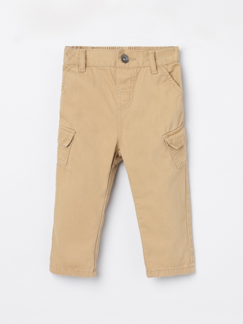 

max Boys Beige Cargos Trousers