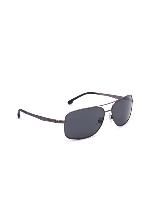 

Carrera Men Grey Lens & Gunmetal-Toned Rectangle Sunglasses with UV Protected Lens