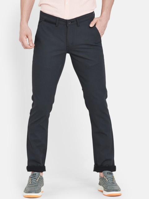 

Duke Men Black Slim Fit Chinos Trousers
