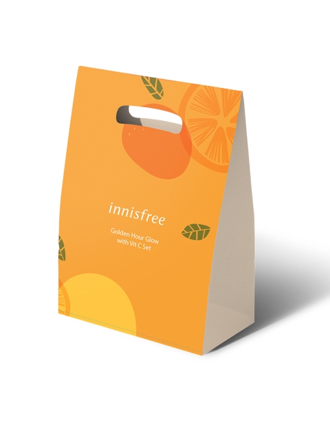 

Innisfree Golden Hour Glow with Vit C Skin Care Gift Set, Orange