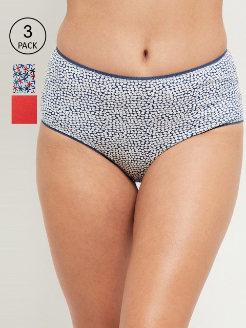 

max Women Pack Of 3 Assorted Cotton Hipster Briefs