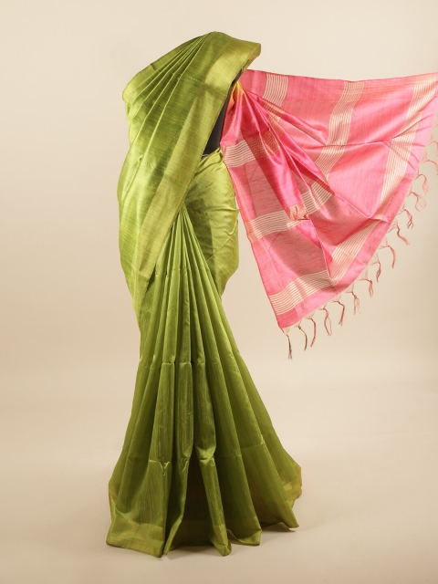 

Pothys Green & Pink Art Silk Saree