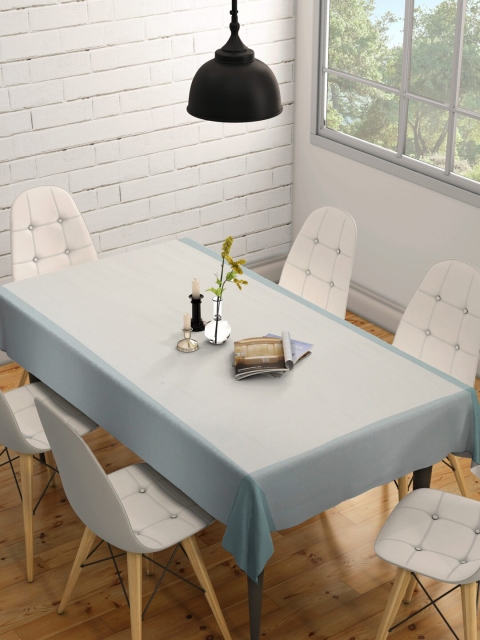 

Fabindia Off White & Blue Cotton Table Cover