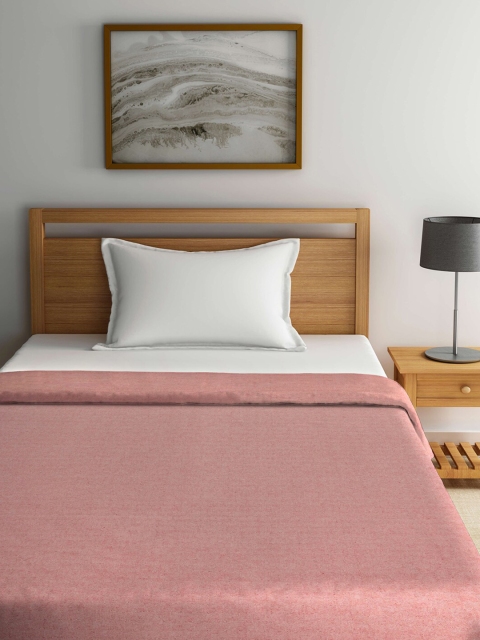 

KLOTTHE Red Mild Winter 300 GSM Cotton Single Bed Dohar