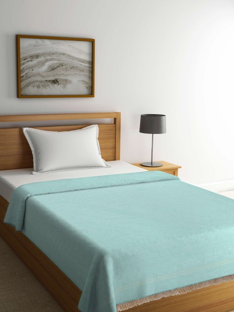 

KLOTTHE Sea Green Mild Winter 300 GSM Cotton Single Bed Dohar