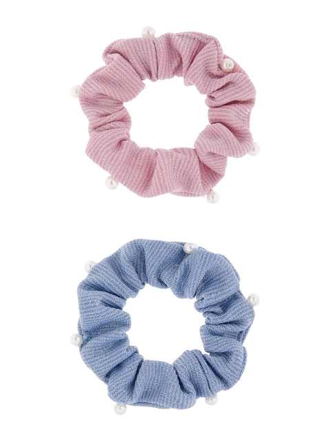 

Accessorize Girls Blue & Pink Set of 2 Ponytail Holders