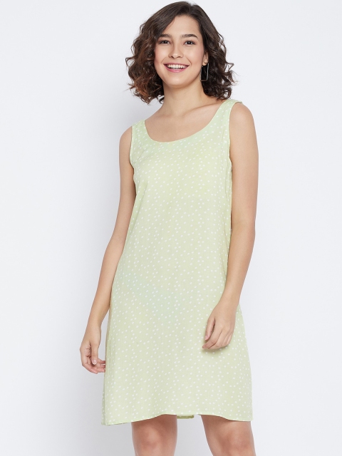 

SECRETS BY ZEROKAATA Green A-Line Dress